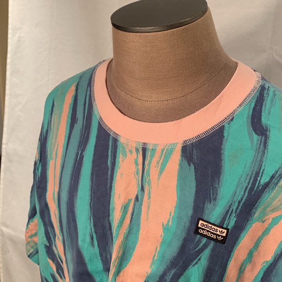 Adidas Water Color Short Sleeve Crew Size XL - Picture 2 of 6